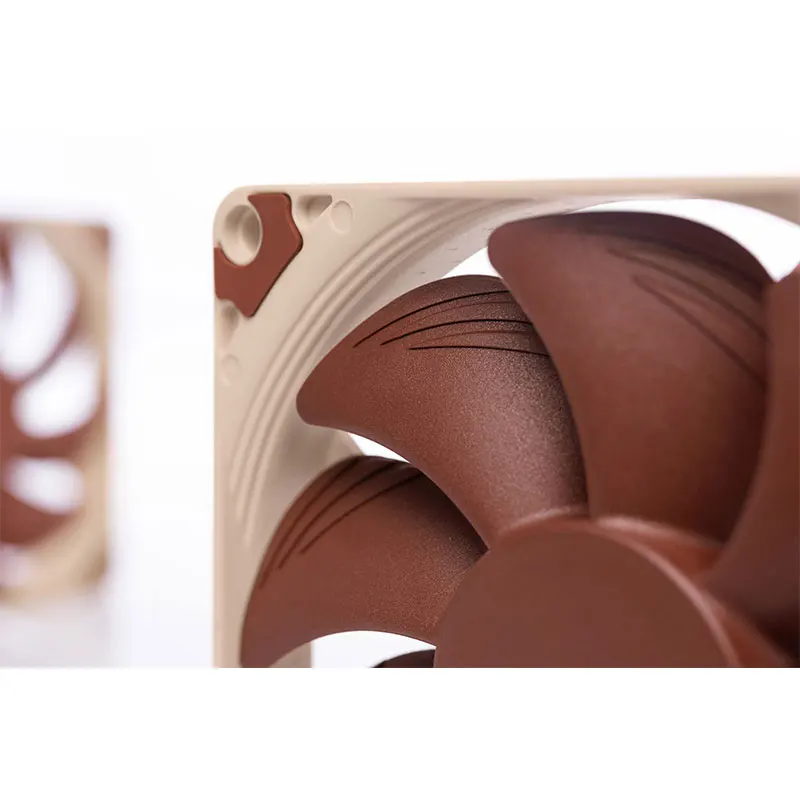 Noctua-ventilador NF-A9x14 PWM/negro de 9cm (rodamiento magnéticamente estable SSO/ventilador de CPU Delgado/ventilador de chasis de 4 pines), 14mm, ultrafino y silencioso - imagen 5