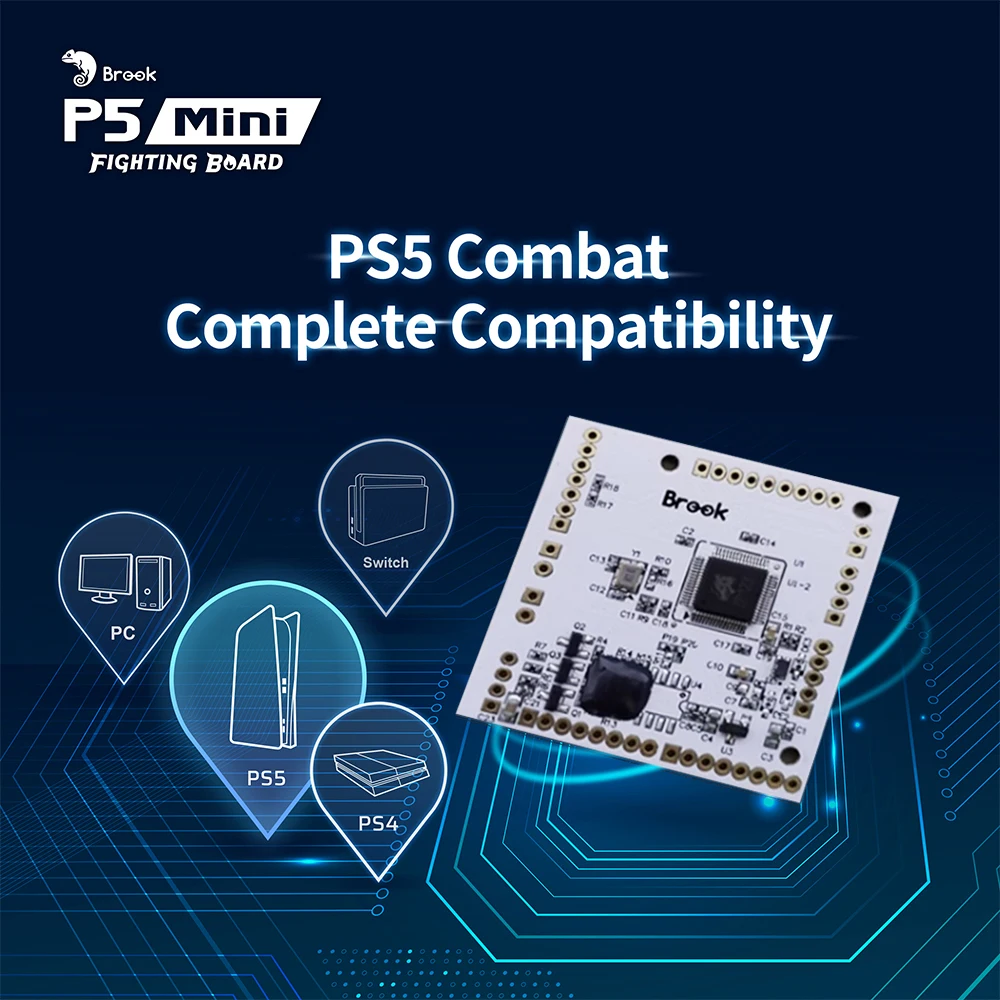 Minicaja DE LUCHA Brook P5, controlador sin palanca, codificador de juegos de lucha para PC/NS/PS3/PS4/PS5 - imagen 3