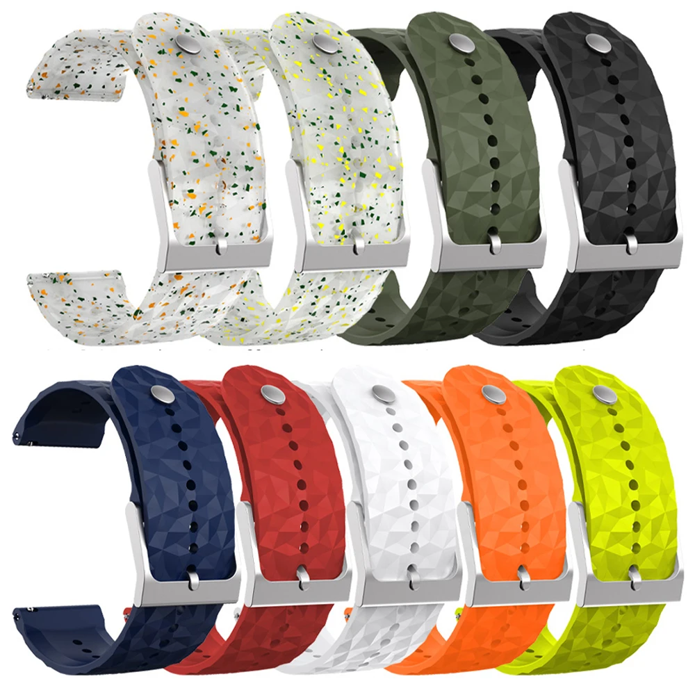 Correa de reloj de silicona de 24mm para Suunto 7 9 Baro D5 Spartan Sports pulsera hr Correa de reloj inteligente Correa de repuesto - imagen 3