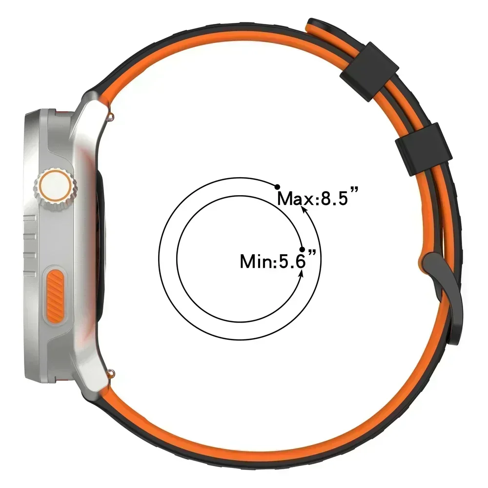 Correa de 22mm para SUUNTO RACE S/OCEAN/VERTICAL/5 9 PEAK PRO, Correa de silicona para relojes COROS PACE 3 2 Pro /APEX 2 Pro - imagen 5