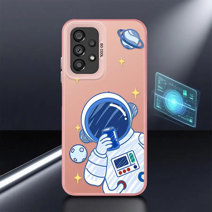 Funda blanda de astronauta espacial de dibujos animados para Samsung Galaxy A26 A36 A53 A55 A54 A73 A52 A51 A56 A72 A35 A71 - imagen 4