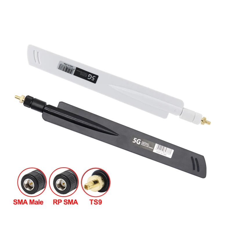 Antena WiFi de banda completa 5G, amplificador de señal móvil interior de 18dBi TS9 SMA para mejorar la velocidad de estabilidad de red del enrutador 5G CPE Pro, 2 uds.