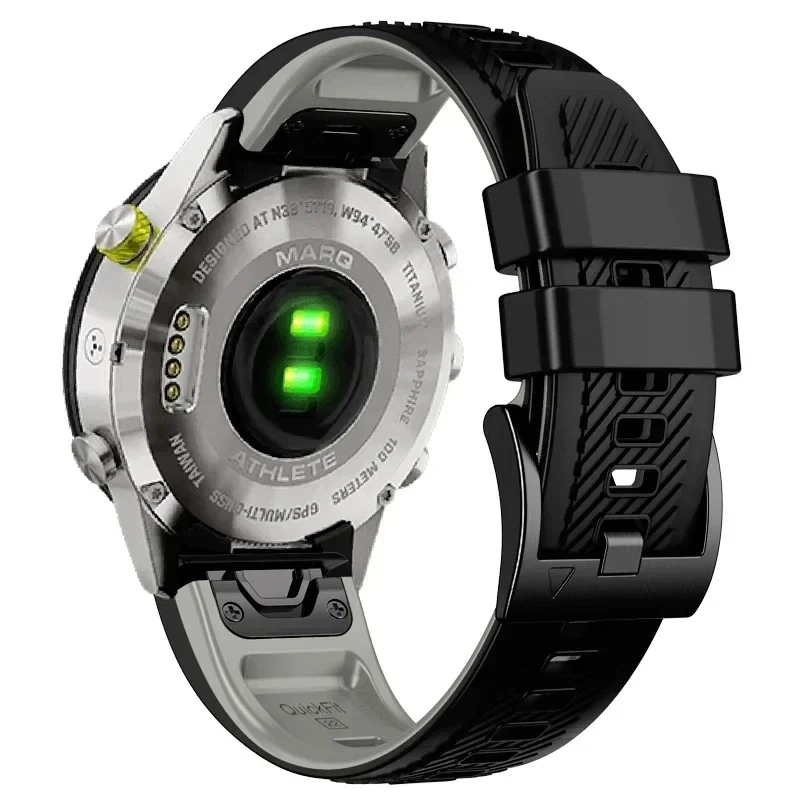QuickFit-Correa de silicona para reloj deportivo, pulsera de 22mm y 26mm para Garmin Fenix 8 E Fenix8 de 47mm y 51mm / Enduro 3, Fenix 7X, 6, 5 Plus - imagen 5