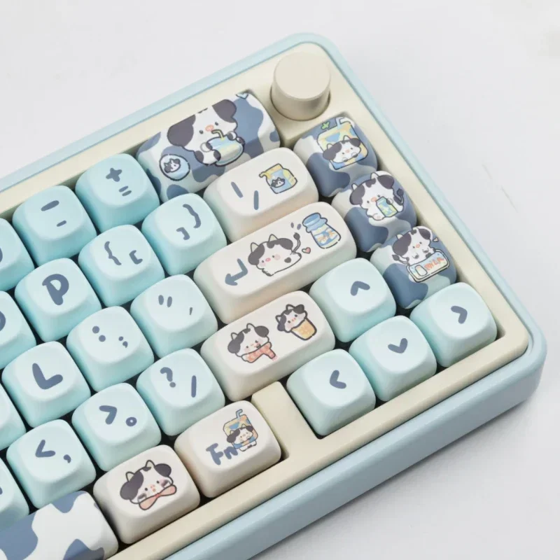 142 teclas de graduación vaca MOA perfil tapa MAC Linda gradación CowThermal sublimación Teclado mecánico teclas Accesorios - imagen 5
