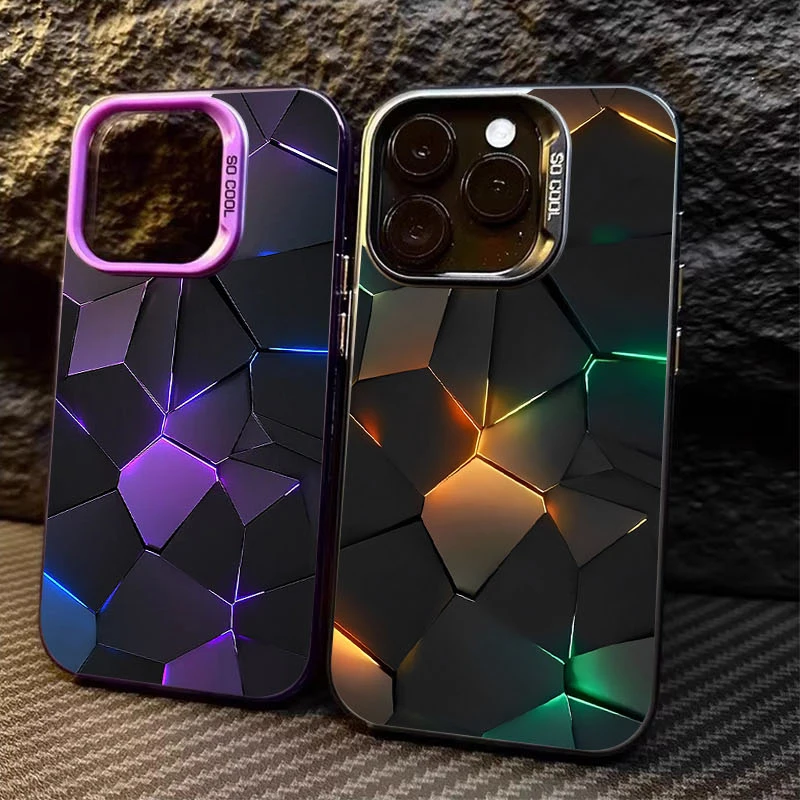 Funda de bloque de construcción Irregular de moda para Samsung Galaxy A55 A35 A25 A15 A05 A05S 5G A13 A23 A12 A22 A32 A52 A52S A72 A51 A71 4G