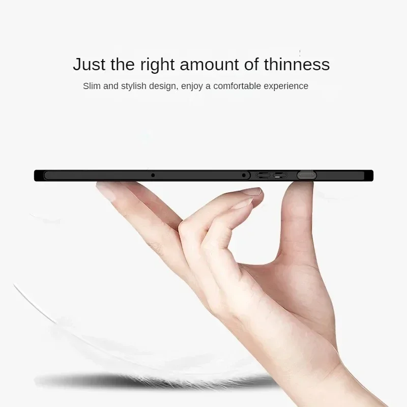 Funda para tableta Samsung Galaxy Tab S10 Plus SM-X820 SM-X826B 12,4, funda protectora trasera de silicona TPU negra - imagen 5