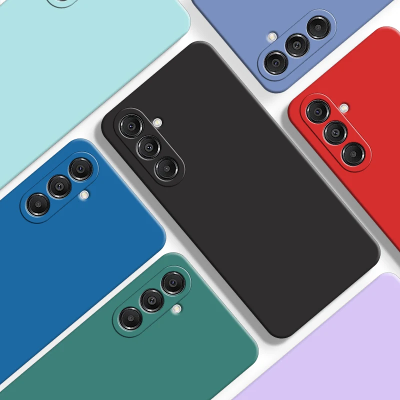 Para Samsung Galaxy A17 funda para Samsung A17 A07 5G funda Original de goma de silicona líquida parachoques a prueba de golpes para Galaxy A17 A07 - imagen 2