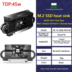 Thermalright HR-10 Disipador M.2 SSD con tubo de calor AGHP