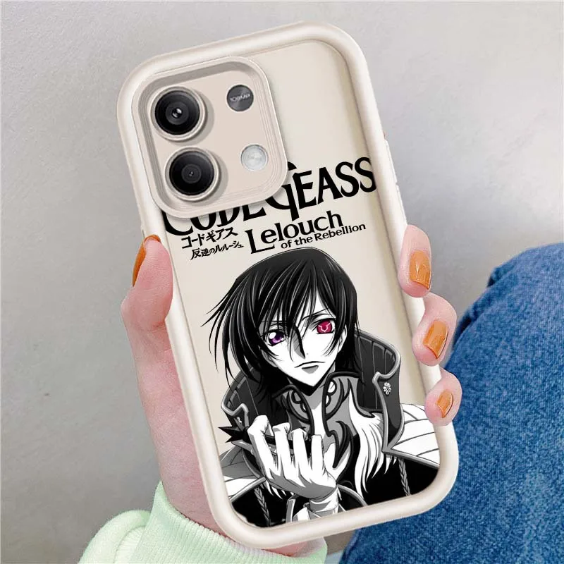 Funda de rebelsión de código de Anime GEASS para Redmi Note 14 13 12 11 12R 12R 11T Pro Speed Plus 5G, funda de teléfono con escalera ocular - imagen 3