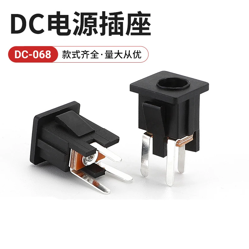 Conector de interruptor de pared para toma de corriente de CC, 10 piezas, 3 pines, resistente al agua, diámetro exterior, 6mm, audio - imagen 2