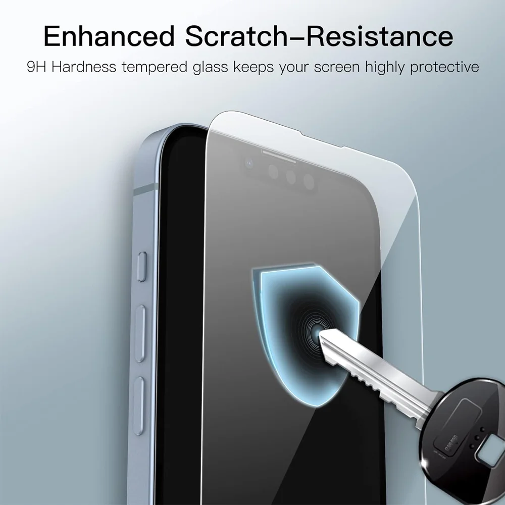 2-5 piezas de vidrio templado para iPhone 17 Pro Max protectores de pantalla de aire cubierta protectora de vidrio con pegamento - imagen 3