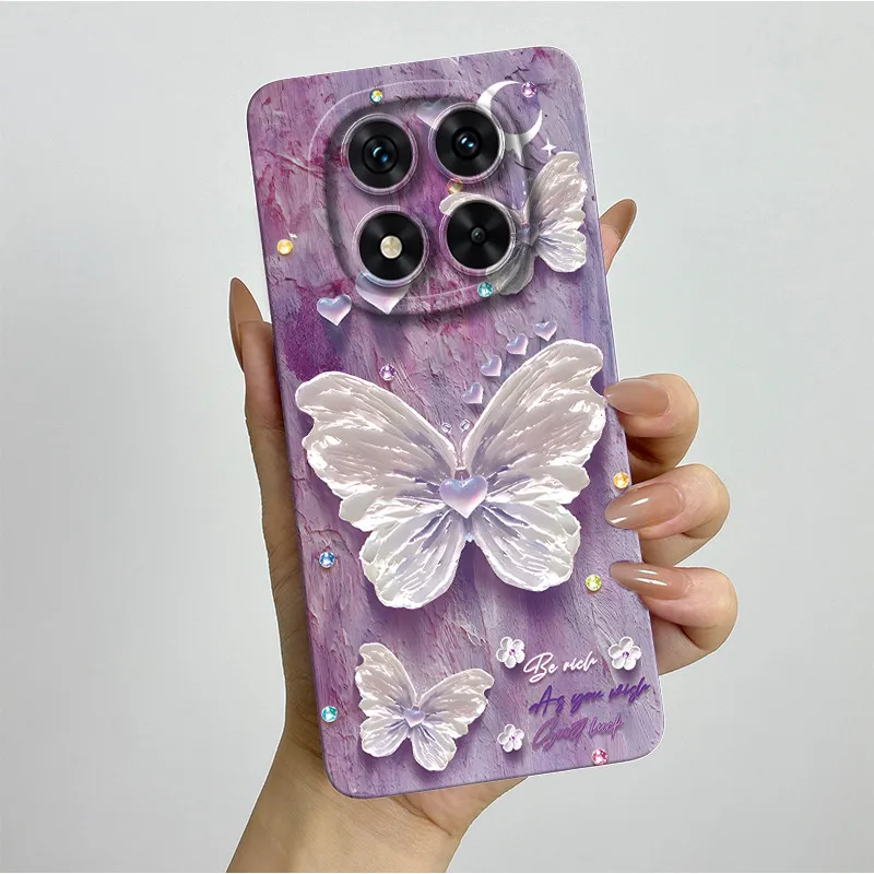 Para Xiaomi Redmi Note 14 Pro 5G 4G Funda bonitas flores suave y delgada Funda de teléfono para Redmi Note14 Note 14 Pro 5G 4G Funda de protección - imagen 5