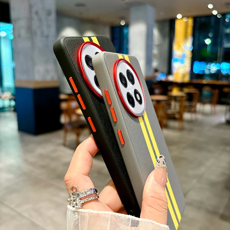 Funda para Oneplus 13 13T ACE5 Pro 13R, cubierta anticaída de protección de cuero de pista creativa de lujo para Oneplus 13R, parachoques a prueba de golpes - imagen 2