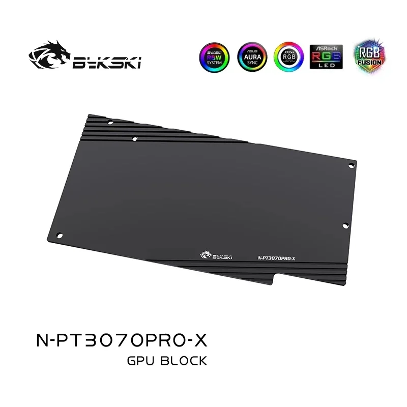 Bykski GPU bloque de refrigeración por agua para tarjeta gráfica Palit RTX 3070/3070ti/3060Ti Gaming Pro OC, bloque VGA GPU Cooler N-PT3070PRO-X