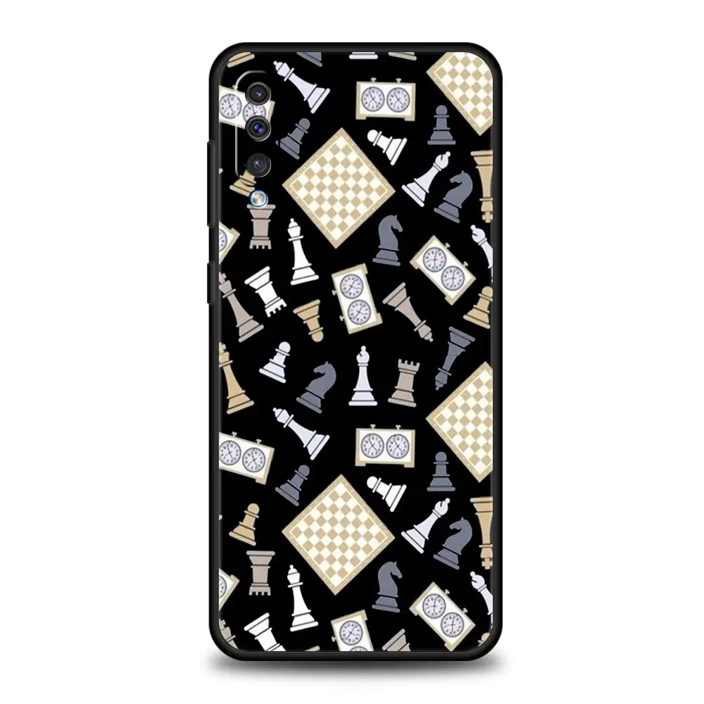 Funda de tablero de ajedrez para Samsung A56 A36 A26 A54 A52 A24 A14 A50 A72 A70 A06 A12 A22 A34 A42 A32 A04s A16 5G - imagen 2