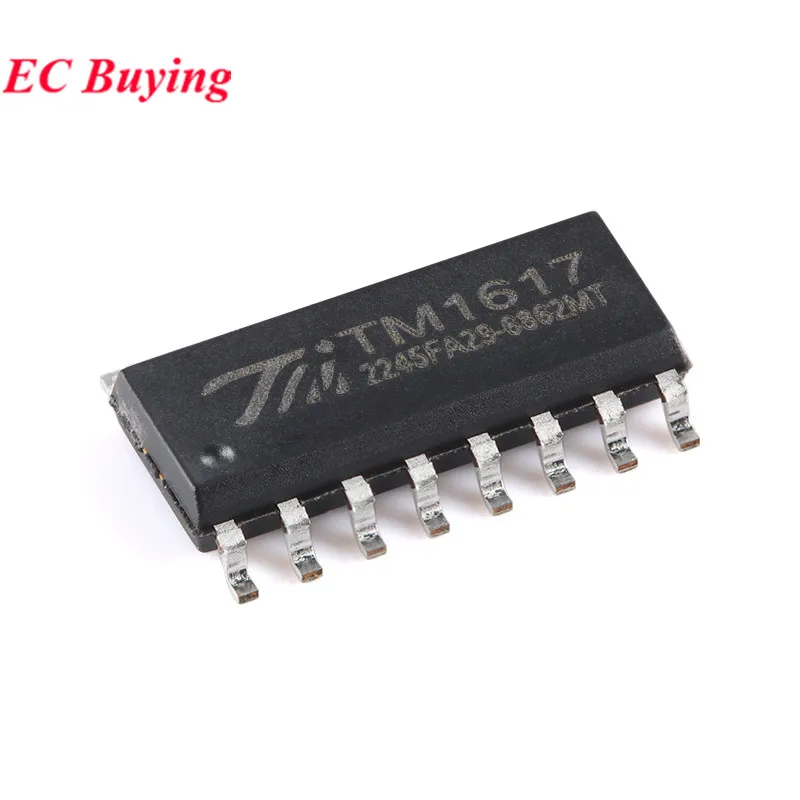 10 uds/1 unidad TM1617 (TA1323C) SOP-16 1617 SOP16 con interfaz de escaneo de teclado Chip IC de Control de unidad LED nuevo Original - imagen 3