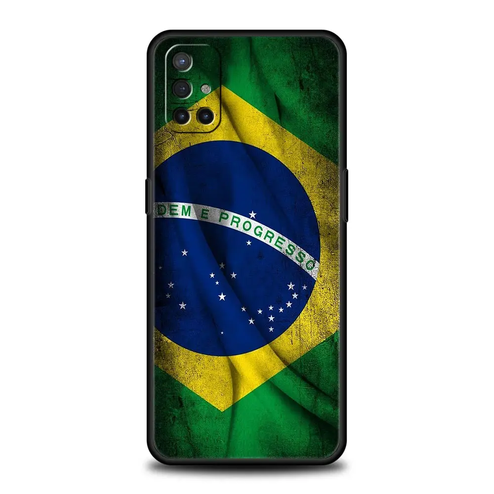 Funda de teléfono grande con bandera de Brasil para OnePlus 15 13 12 11 10 9 8 13T 10T 7T Pro 13R 12R 9RT 8T Nord 4 N200 2T CE 2 3 5G Lite - imagen 2