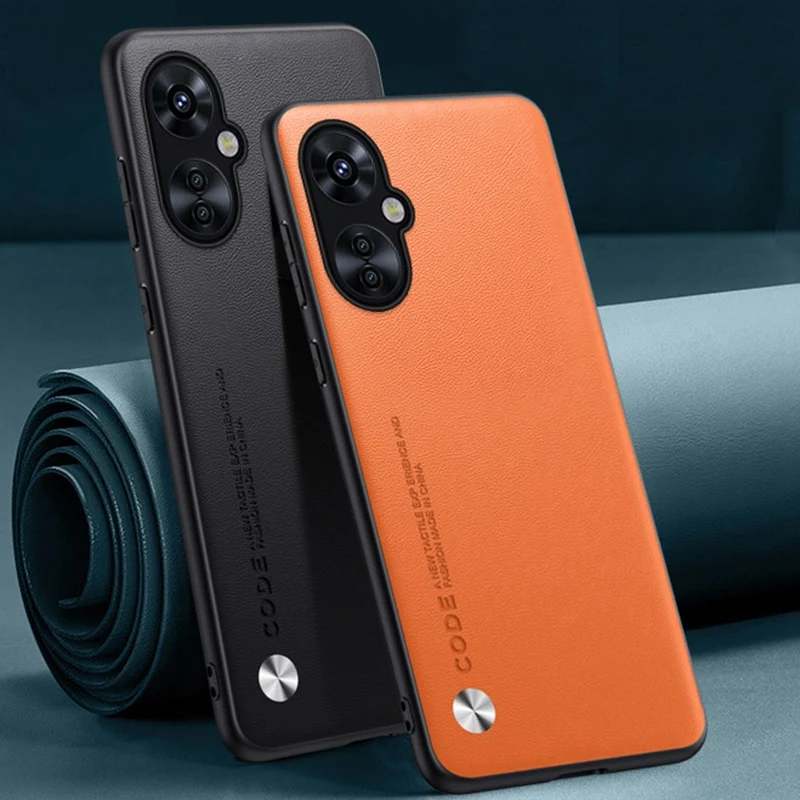 Funda de cuero PU de lujo para OnePlus Nord CE 3 Lite N30 5G, funda trasera protectora de silicona para teléfono One Plus Nord CE3 Lite - imagen 2