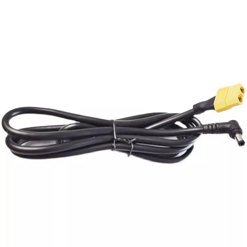 Enchufe macho Eblow XT60 a DC5.5 2,1 MM x 2,5 MM 15A para FPV Heatsets, Cable de cargador de energía de vidrio, línea de alambre, Fat Shark HDO SKYZONE DJI - imagen 2