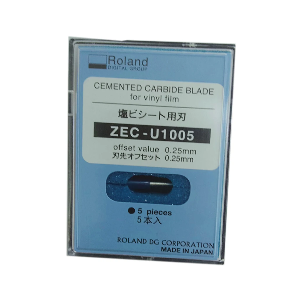 Cuchilla de cuchillo cortador Roland de 45 grados, hoja de carburo cementado ZEC-U1005 para Roland XC-540 SP-300V VP-540 VS-640 BN-20 LEJ-640