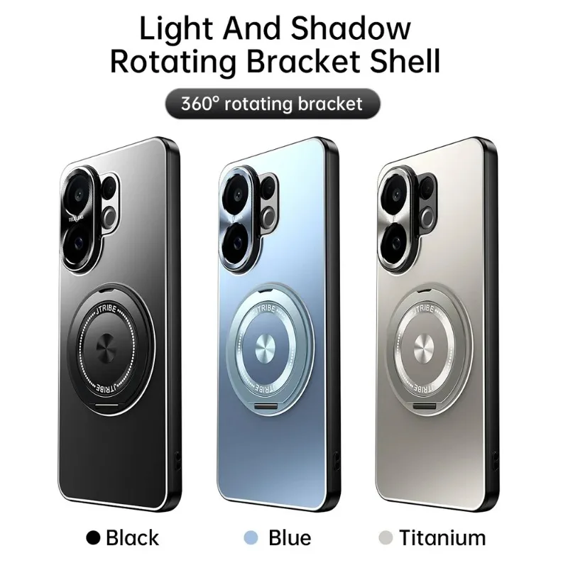 Para VIVO X200 FE lente de Metal a prueba de golpes protección de cámara cubierta de soporte mate para VIVO S30 Pro Mini cubierta de soporte de anillo magnético - imagen 2