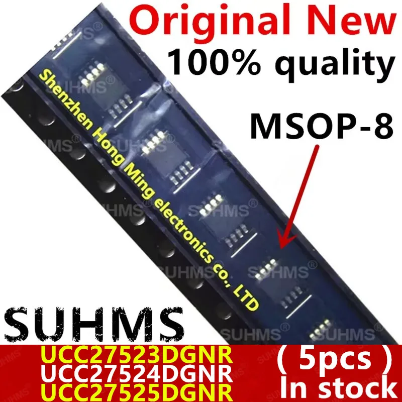(5 piezas) 100% nuevo UCC27523DGNR UCC27524DGNR UCC27525DGNR UCC27523 UCC27524 UCC27525 27523 27524 27525 Msop-8