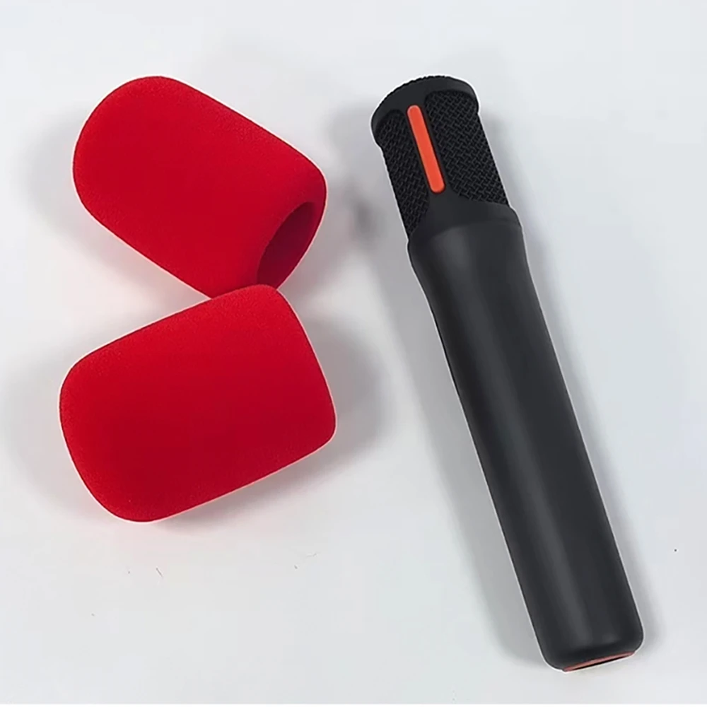2 uds cubierta de micrófono a prueba de viento para JBL PartyBox ON-THE-GO 2 cubierta de esponja de micrófono Mike parabrisas funda protectora de esponja