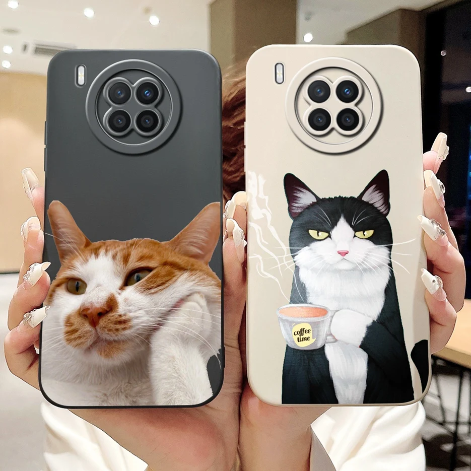 Funda de TPU suave para teléfono Huawei Nova 8i, carcasa trasera de lujo pintada en caramelo para Honor 50 Lite, Nova8i, NTN-L22 - imagen 4