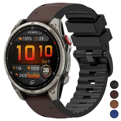 Correa Garmin QuickFit de cuero y silicona para reloj inteligente