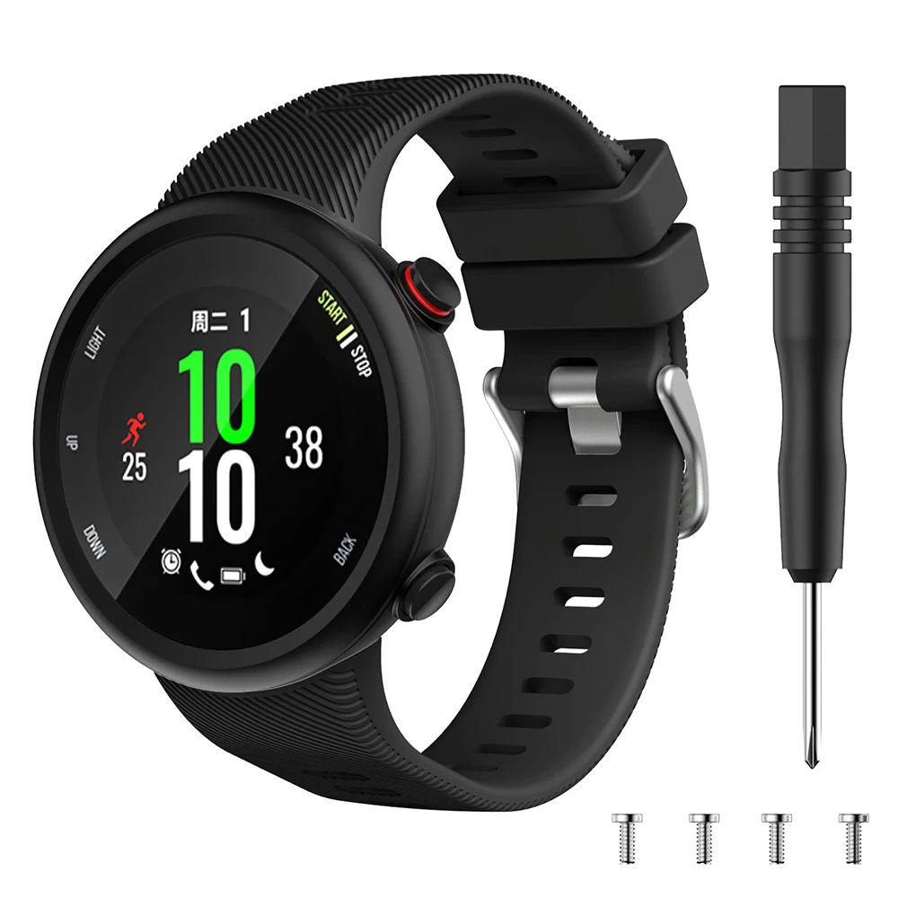 Correa de silicona para reloj Garmin Forerunner 45 45S, repuesto para Garmin Swim 2 - imagen 5