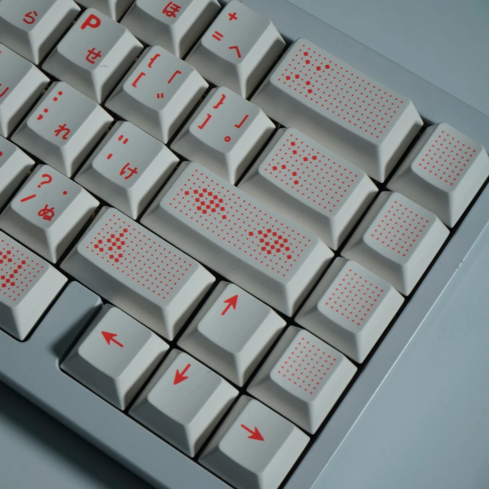 Teclas PBT AI, teclas japonesas blancas, tinte Sub Cherry, tapa de tecla de perfil para accesorios de teclado mecánico MX - imagen 3