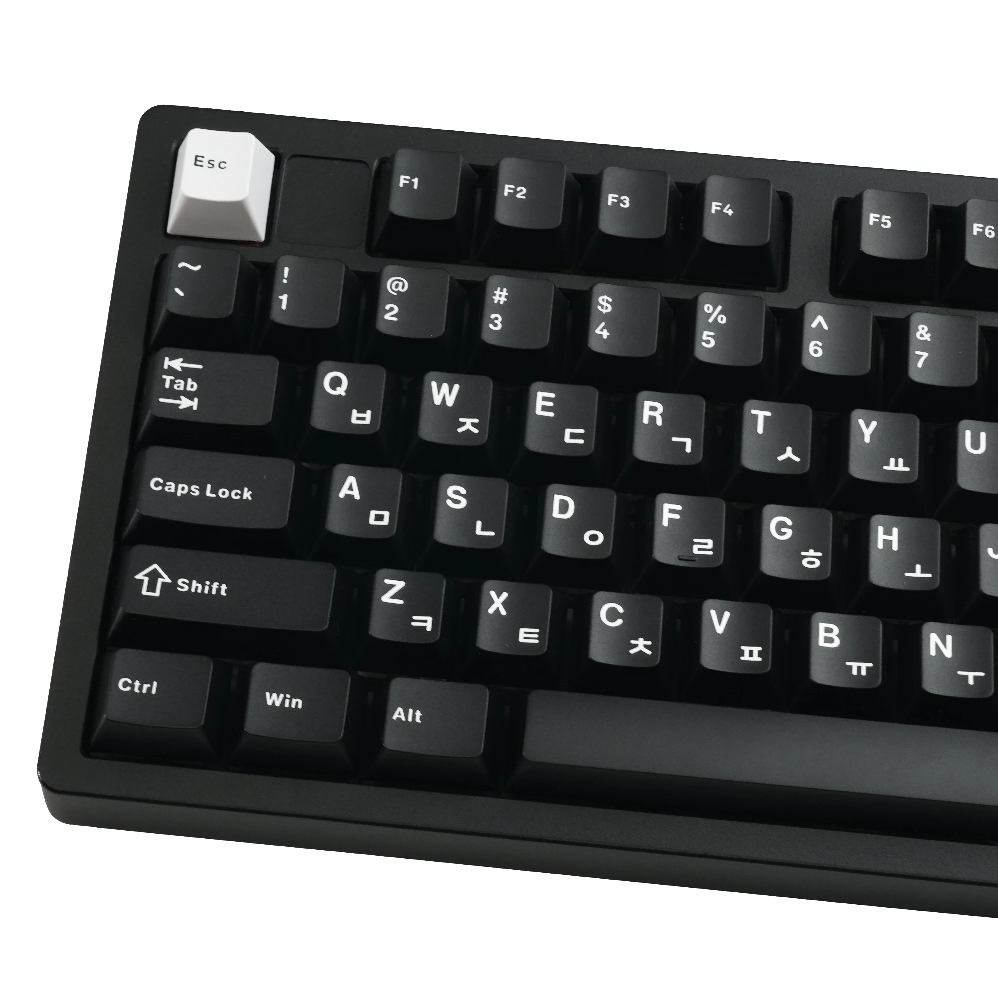 Teclas XVX negras con perfil de cereza, teclas PBT de doble disparo, teclas coreanas para teclado mecánico para juegos, 133 teclas - imagen 2