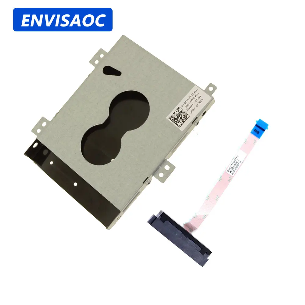 Para Dell Inspiron 5481 5482 portátil SATA disco duro HDD SSD conector Flex Cable soporte Caddy 0T76C7 450.0F705.0011