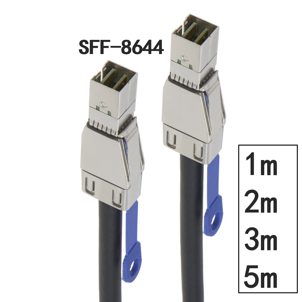 5M 3M HD Mini SAS SFF 8644 a Mini SAS SFF 8644 Cable externo 12Gbps ordenador servidor de alta velocidad Cable de datos de conexión externa - imagen 2