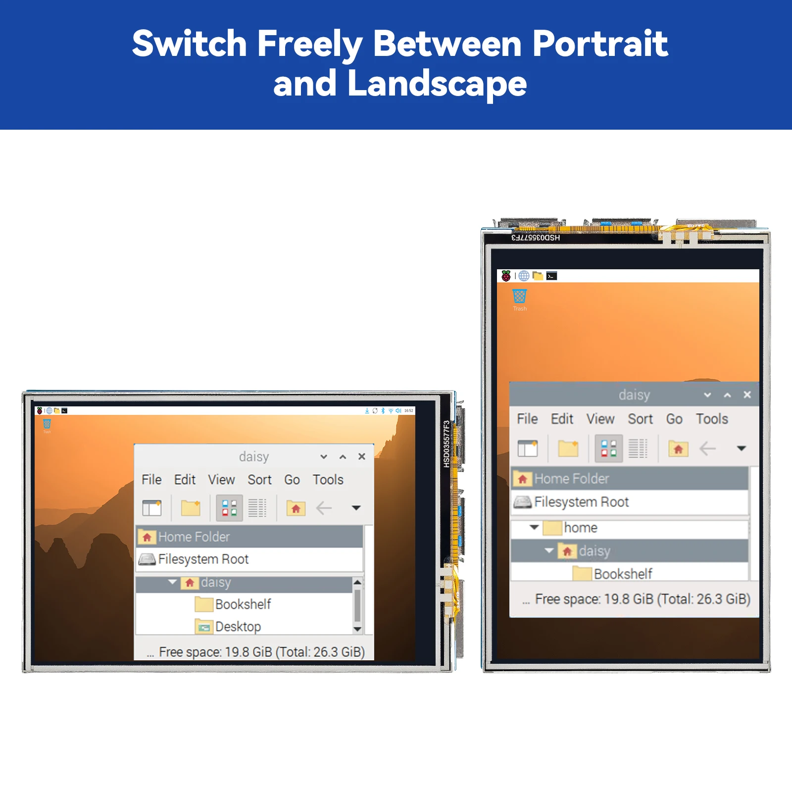 SunFounder 3,5 pulgadas 480x320 pantalla táctil IPS LCD pantalla SPI para Raspberry Pi 5/4B/3B +/Zero2w/Pironman, Trixie, Ubuntu, RetroPie - imagen 4