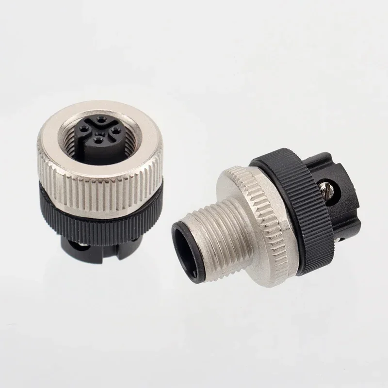 Enchufe de aviación resistente al agua M12 2 3 4 5 8 pines blindado código A/B/D junta de detección macho hembra conector M12 PG7/PG9 certificación CE - imagen 4