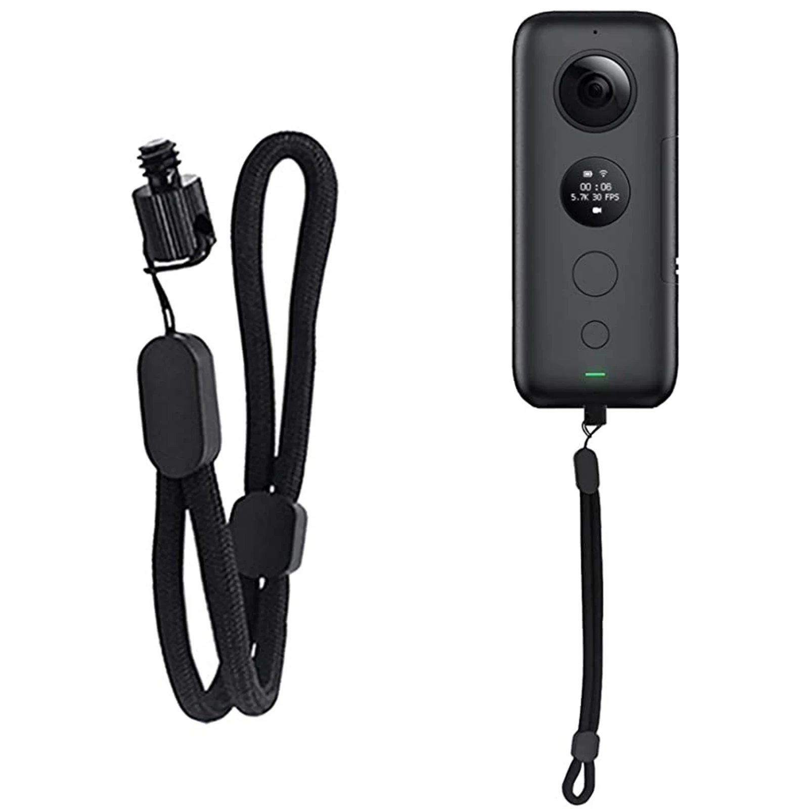 Correa de mano para muñeca, correa de cuerda antideslizante y antipérdida, soporte de cordón, Clip, correa de muñeca para Insta 360 X5 X3 X4, accesorios