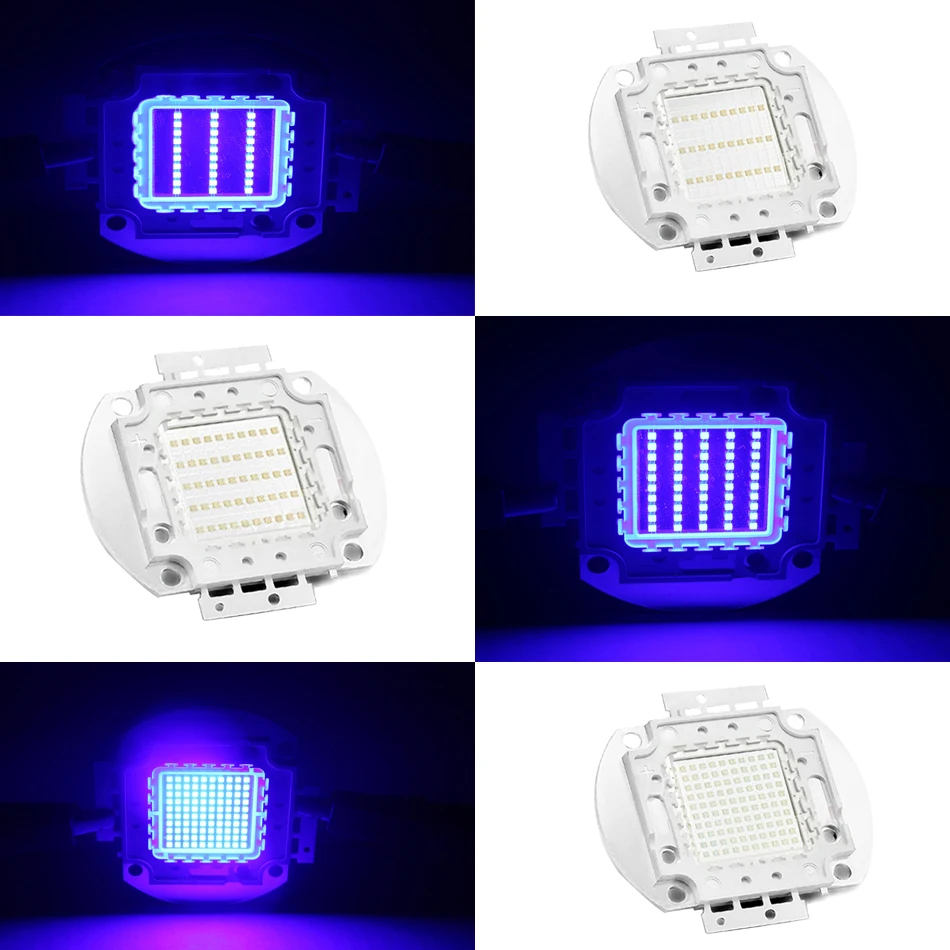 Luz LED de alta potencia azul real 445nm azul 460nm 1W 3W 5W 10W 20W 50W 100W bombilla de lámpara de Chip LED diodo emisor de luz cuentas LED - imagen 5