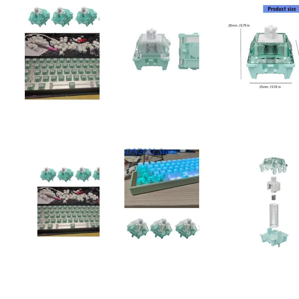 F3KE Metal metal silencioso Interruptores magnéticos para teclados juegos magnéticos.