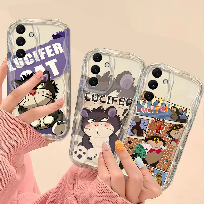 Funda blanda con diseño de gato Super Lucifer para Samsung Galaxy A54 A34 A24 A14 A13 A53 A33 A73 A23 A52 A52S A32 A22 A12 A51 A71 - imagen 4