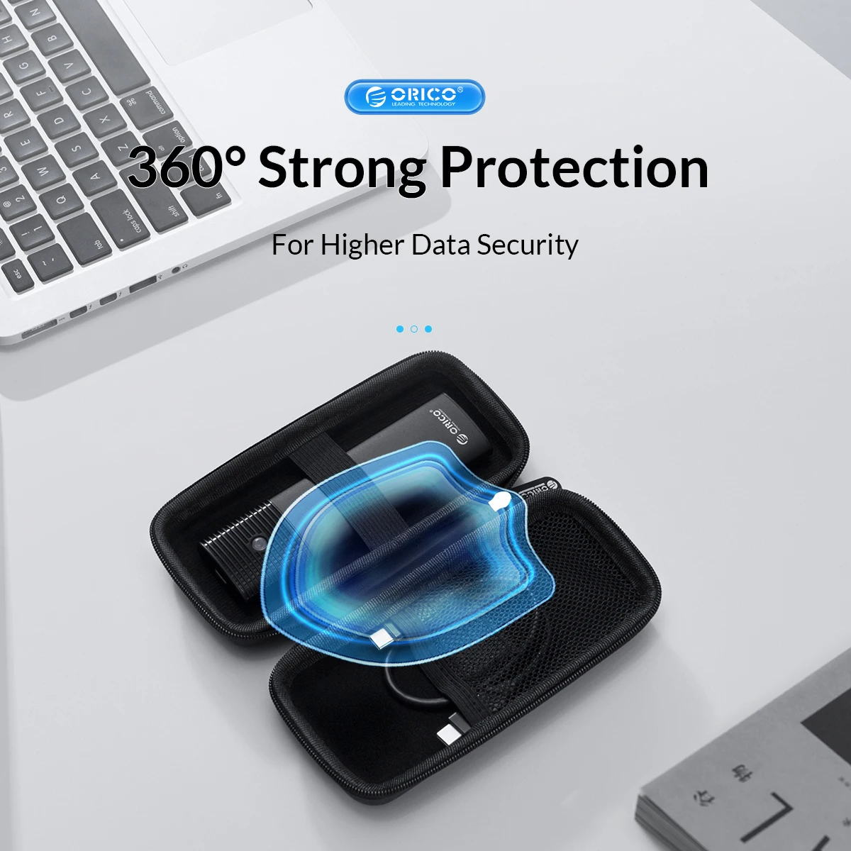 ORICO-funda protectora para disco duro externo M.2, bolsa de almacenamiento colorida de gran capacidad, 2,5 pulgadas, 3,5 pulgadas disco duro - imagen 4