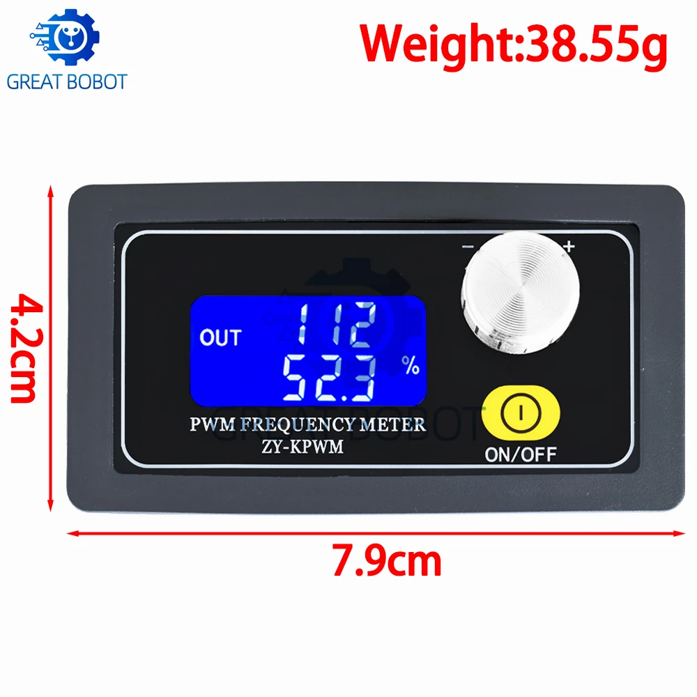 ¡Generador de señal de frecuencia de pulso XY-PWM de sistema dual BS: ciclo de trabajo ajustable! Generador de señales rectangulares de onda cuadrada - imagen 2