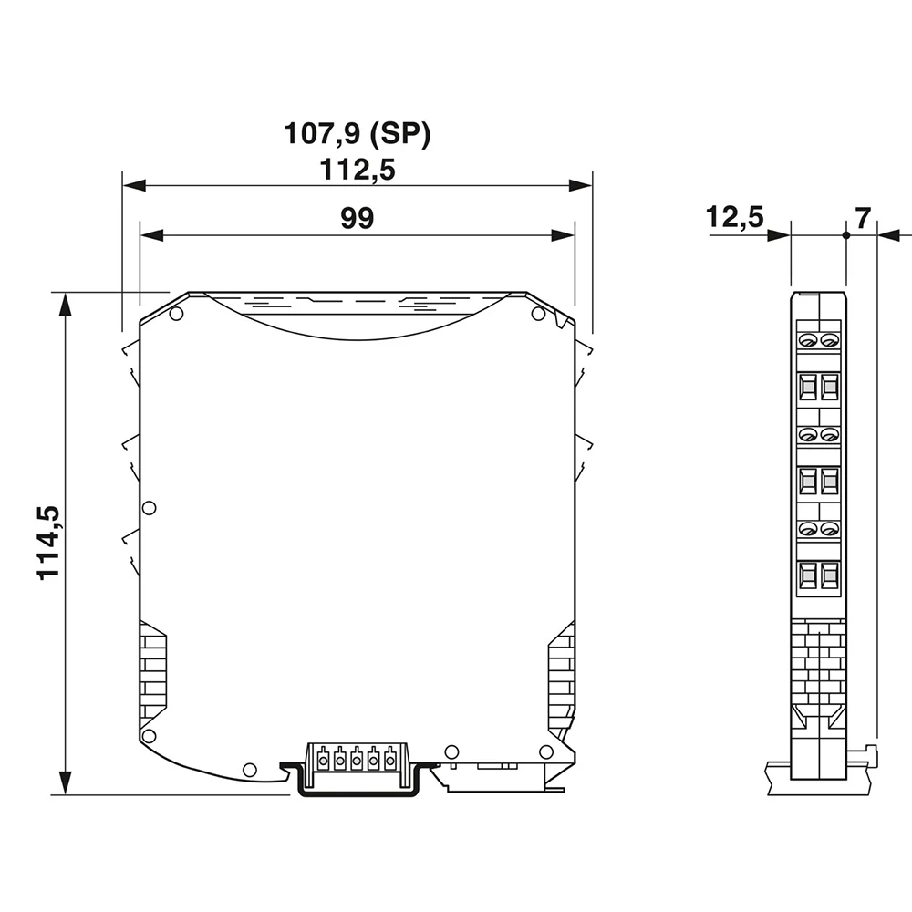 Para Phoenix MACX MCR-EX-SL-RPSSI-I - Amplificador de aislamiento de potencia/entrada 2865340