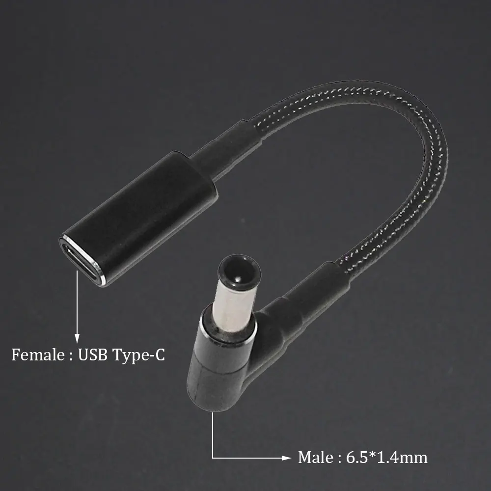 Cable de carga rápida USB tipo C hembra, Adaptador convertidor de enchufe macho de 100W a 2,5x0,7, 3,5x1,35, 4,0x1,7, 4,8x1,7mm, para Asus y Lenovo - imagen 5