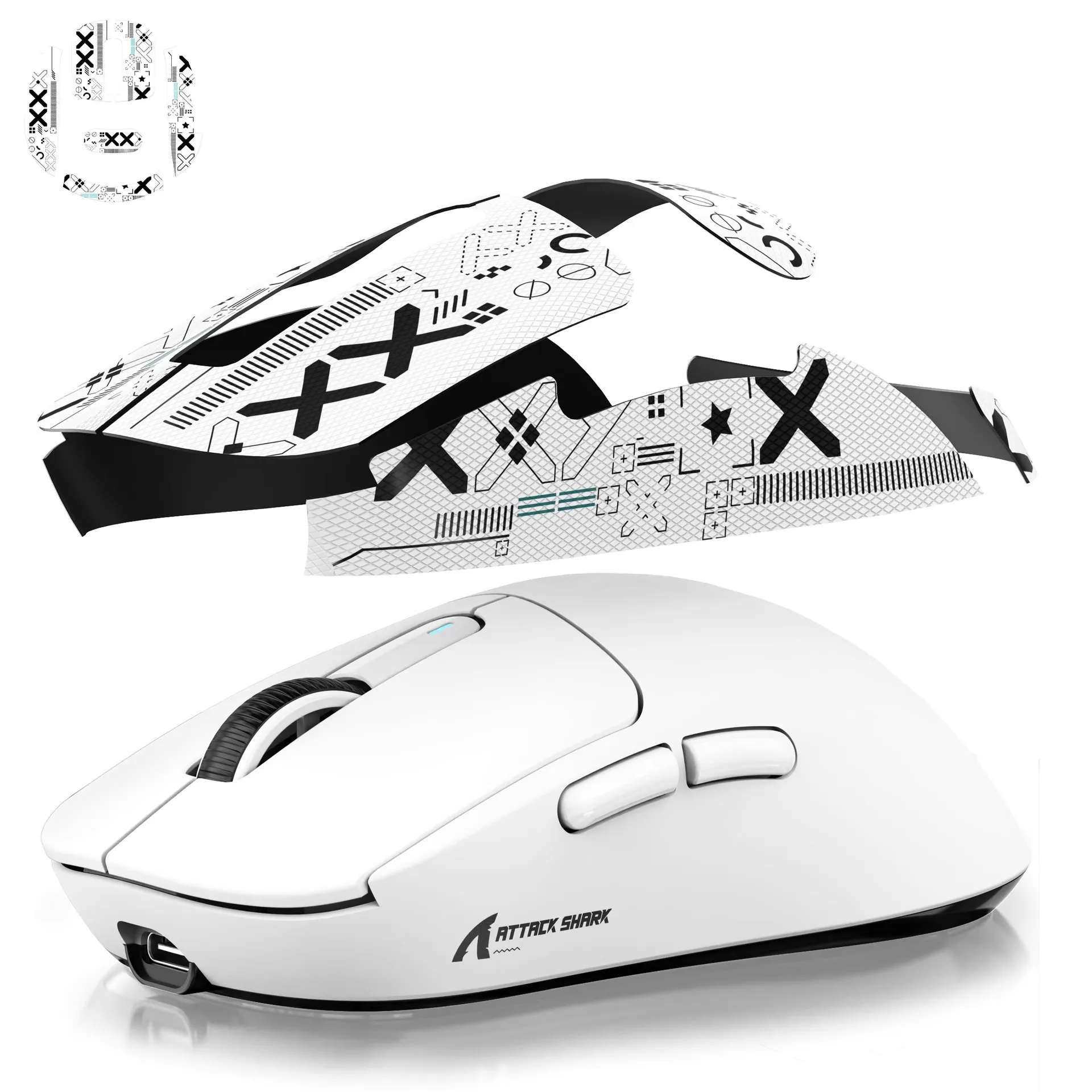 1 Juego de pegatinas antideslizantes para ratón para Attack Shark X3 / X3 Pro / X11 / X6, cinta antisudor antideslizante ultrafina - imagen 2