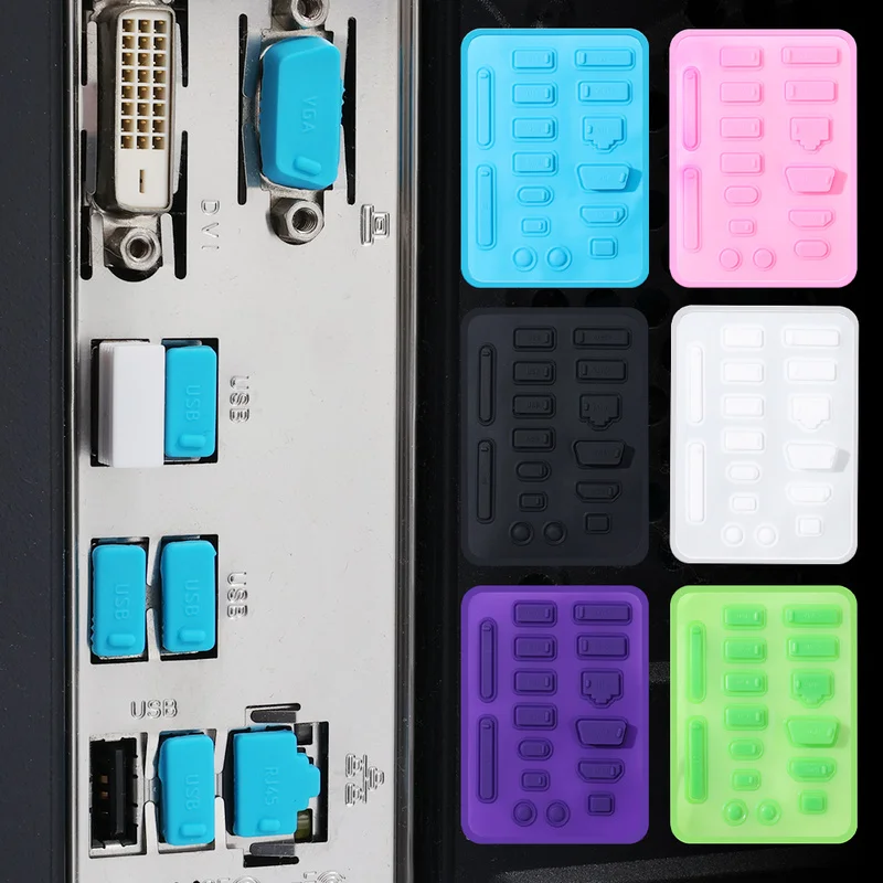 Tapones antipolvo de silicona para puertos USB y RJ45 - imagen 4