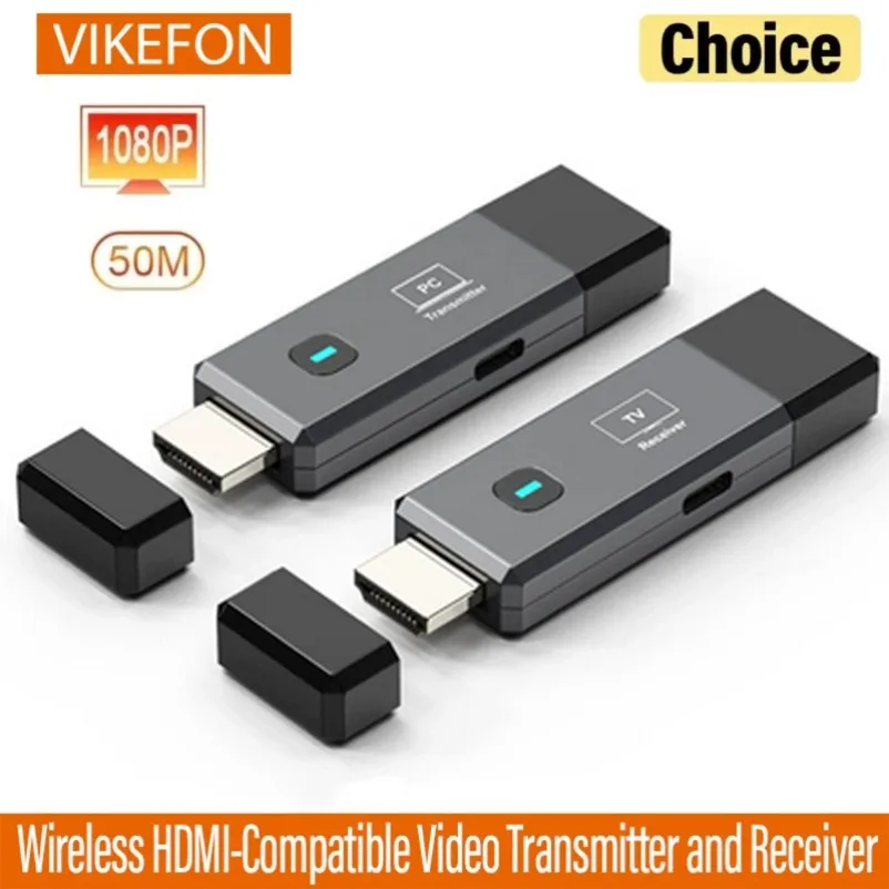 1080P 50M inalámbrico Compatible con HDMI VGA transmisor de vídeo extensor receptor adaptador de pantalla Dongle para teléfono TV Monitor proyector