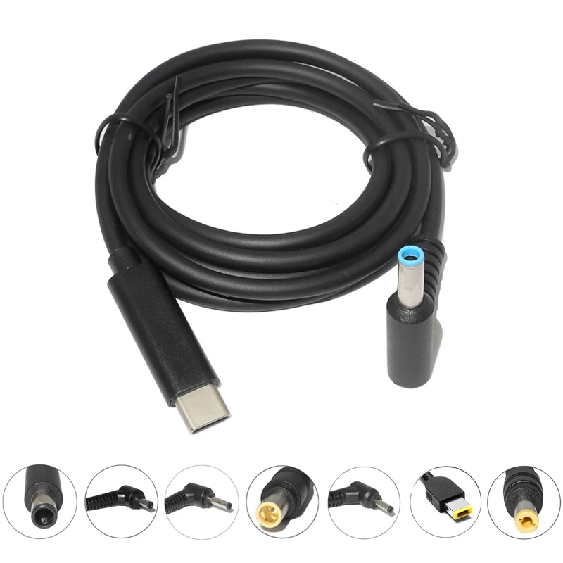 Cable USB-C PD Carga Rápida para Portátiles Dell, HP, Lenovo, Asus
