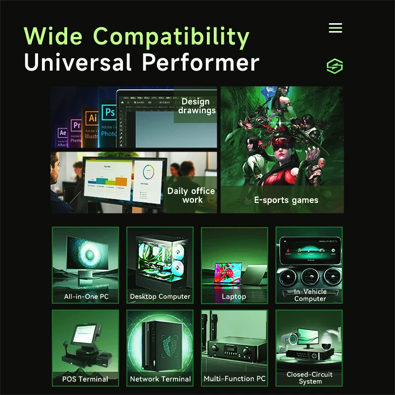 GUDGA SATA3 SSD 2,5 pulgadas 256GB 512GB 1TB 2TB Unidad de estado sólido interna para computadora portátil de escritorio - QLC NAND Flash 3D - imagen 2