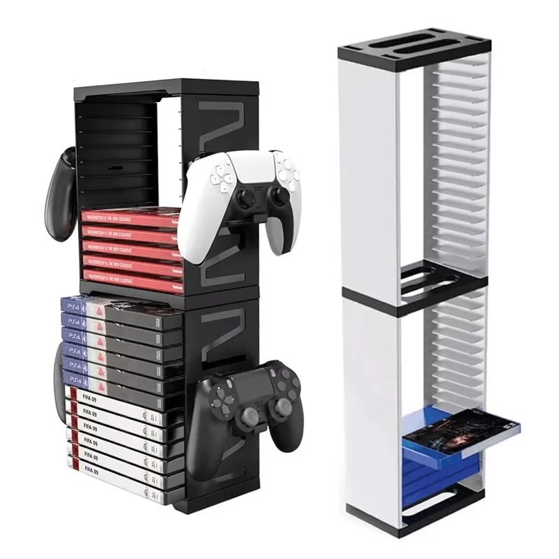 Soporte de caja de almacenamiento de doble capa para disco Host DATA FROG, estante de disco para PS5/PS4/Switch, accesorios de soporte para Xbox Series X - imagen 5